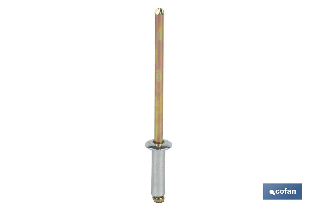 Rivets acier protection zinguée - Cofan