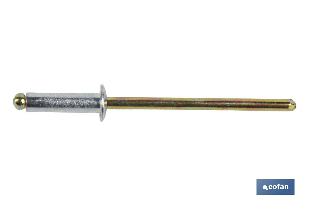 Rivets acier protection zinguée - Cofan