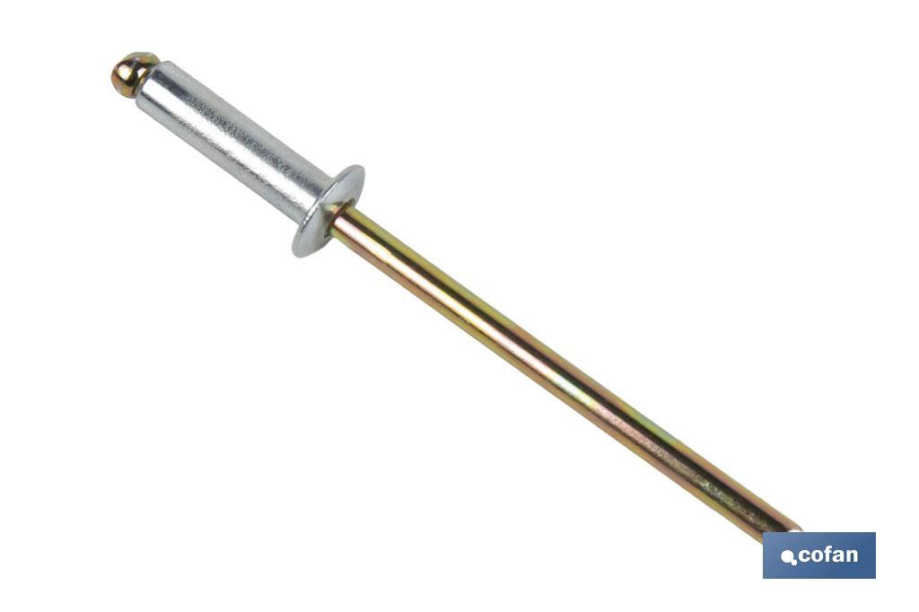 Rivets acier protection zinguée - Cofan