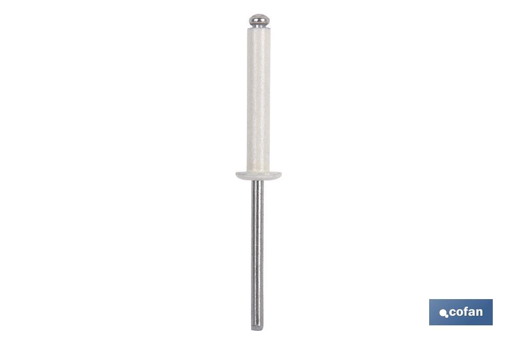 Rivets alu standard blanc - Cofan