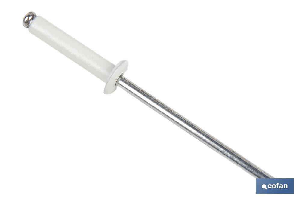 Rivets alu standard blanc - Cofan