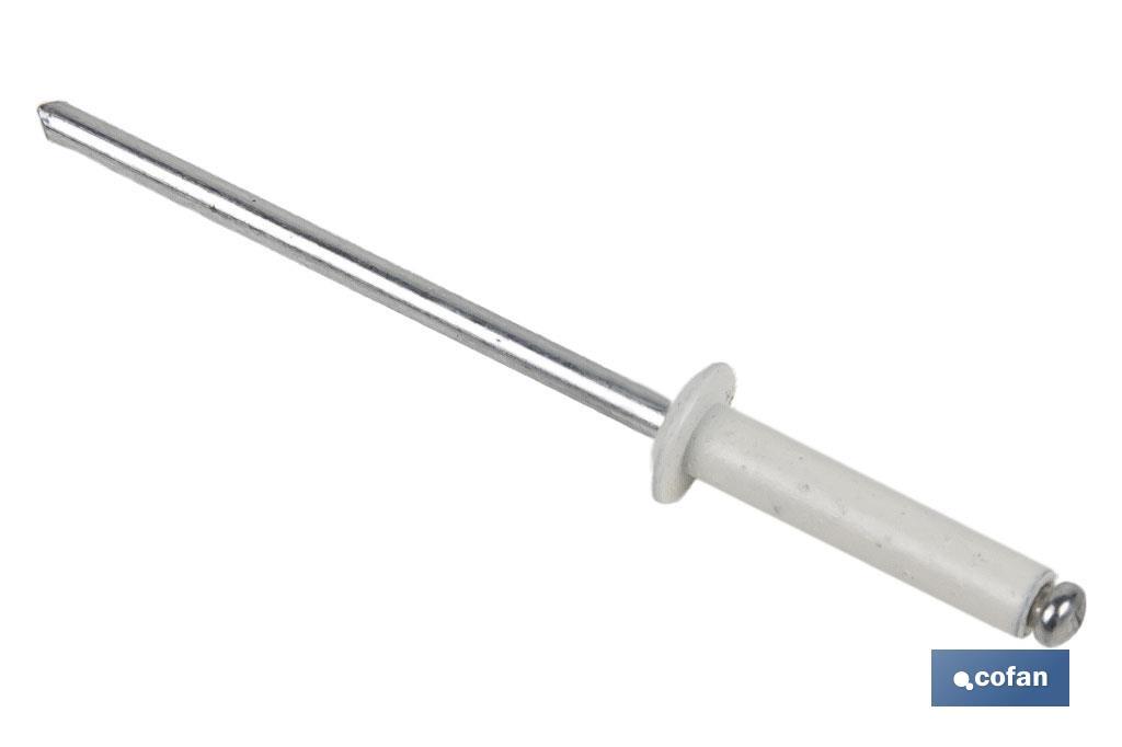 Rivets alu standard blanc - Cofan