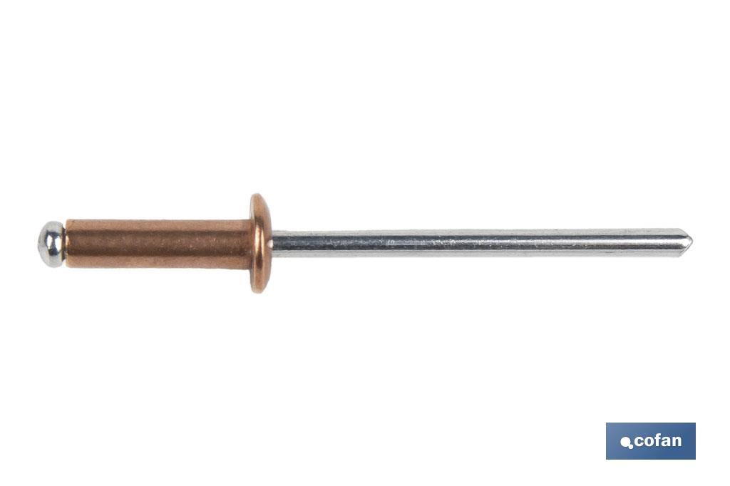 Rivets cuivre - acier - Cofan