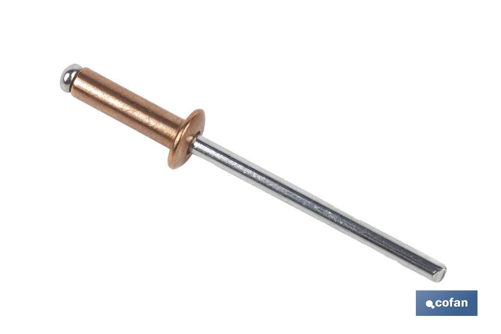 Rivets cuivre - acier - Cofan