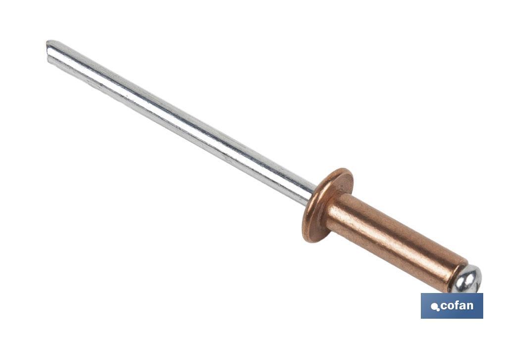 Rivets cuivre - acier - Cofan