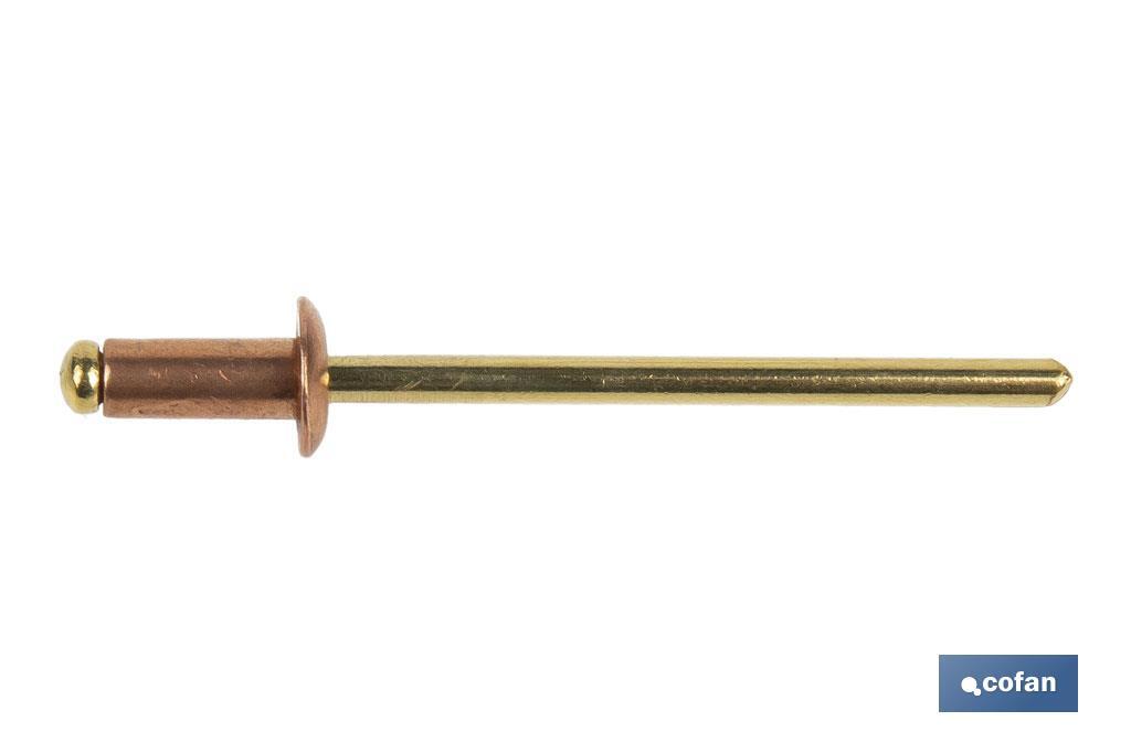 Rivets cuivre - bronze - Cofan