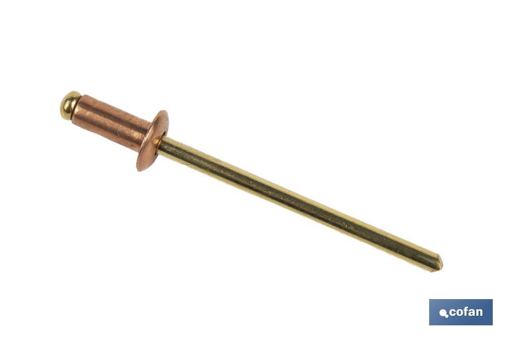 Rivets cuivre - bronze - Cofan