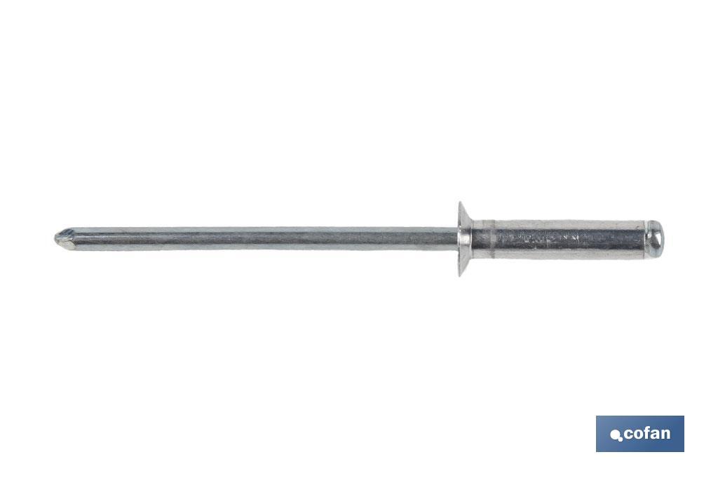 Rivets fraises alu standard 120º - Cofan