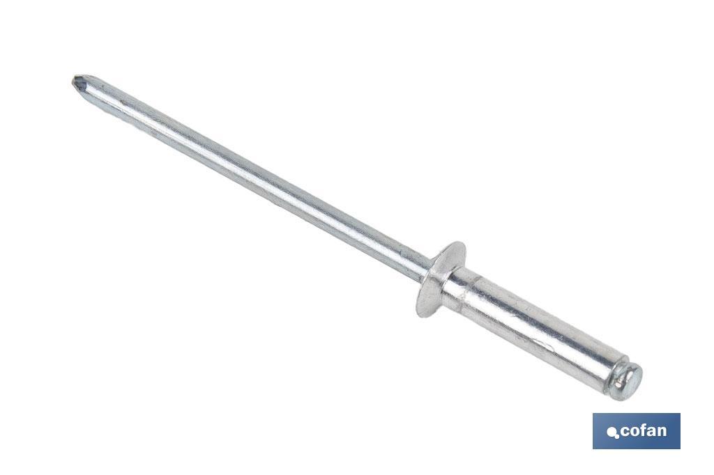 Rivets fraises alu standard 120º - Cofan