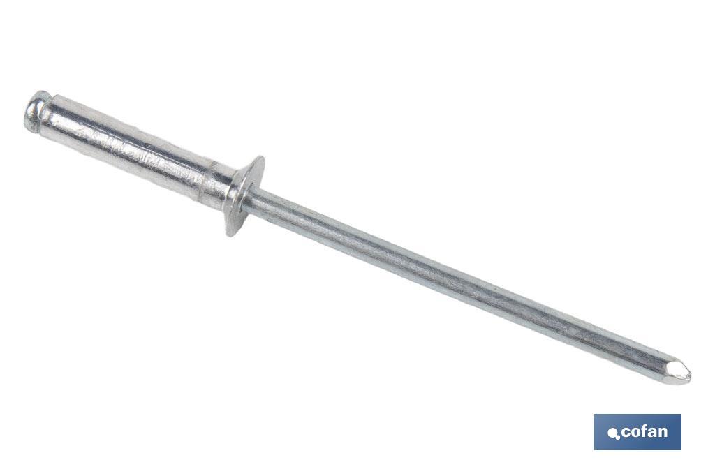 Rivets fraises alu standard 120º - Cofan