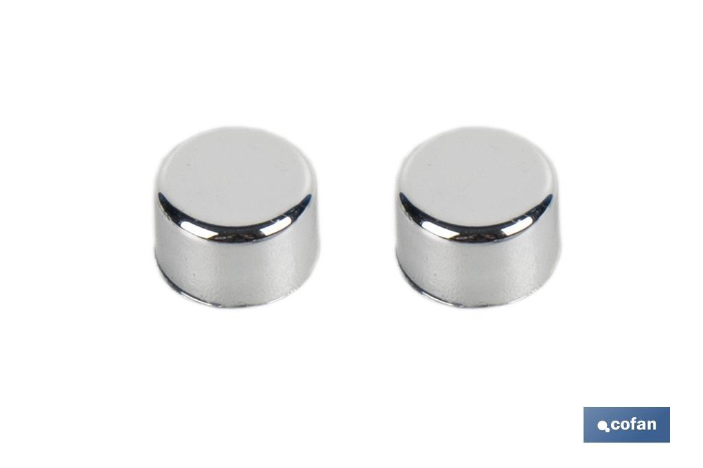 Set de 2 piezas de Taco Largo Inox | Para Sanitario de WC | Medida: Ø 6 x 80 mm de longitud - Cofan