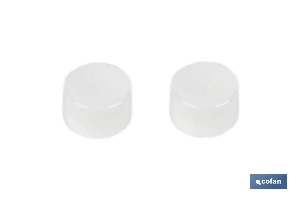 Set de 2 piezas de Taco Largo Inox | Para Sanitario de WC | Medida: Ø 6 x 80 mm de longitud - Cofan