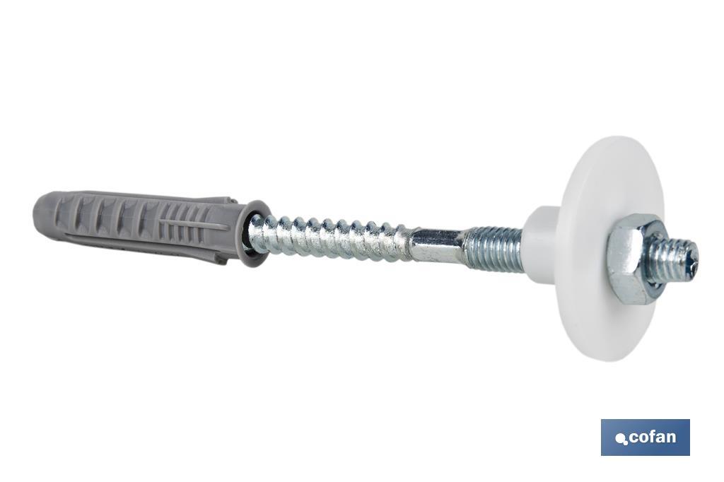 Conjunto de 2 peças de parafusos com porca de ferro | Adequados para lavatório | Disponível em dois tamanhos - Cofan