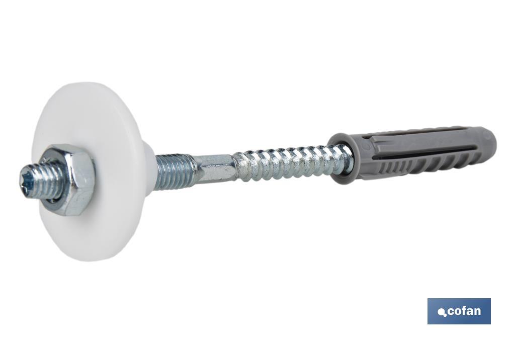 Conjunto de 2 peças de parafusos com porca de ferro | Adequados para lavatório | Disponível em dois tamanhos - Cofan