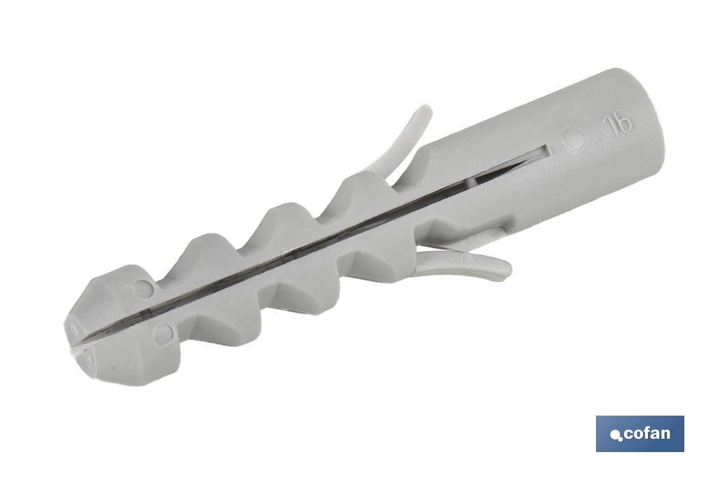 Chevilles en nylon pour échafaudages | Fixation résistante à chaque ancrage | Plusieurs dimensions - Cofan