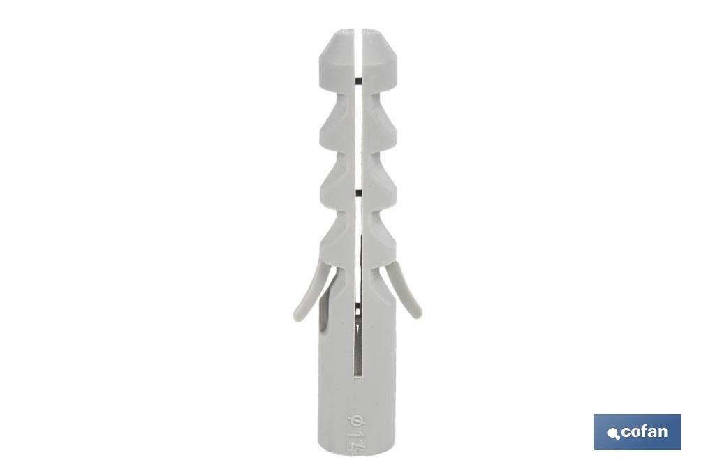 Chevilles en nylon pour échafaudages | Fixation résistante à chaque ancrage | Plusieurs dimensions - Cofan