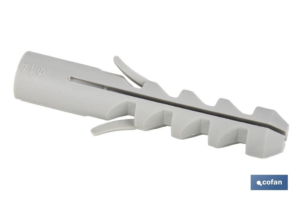 Chevilles en nylon pour échafaudages | Fixation résistante à chaque ancrage | Plusieurs dimensions - Cofan