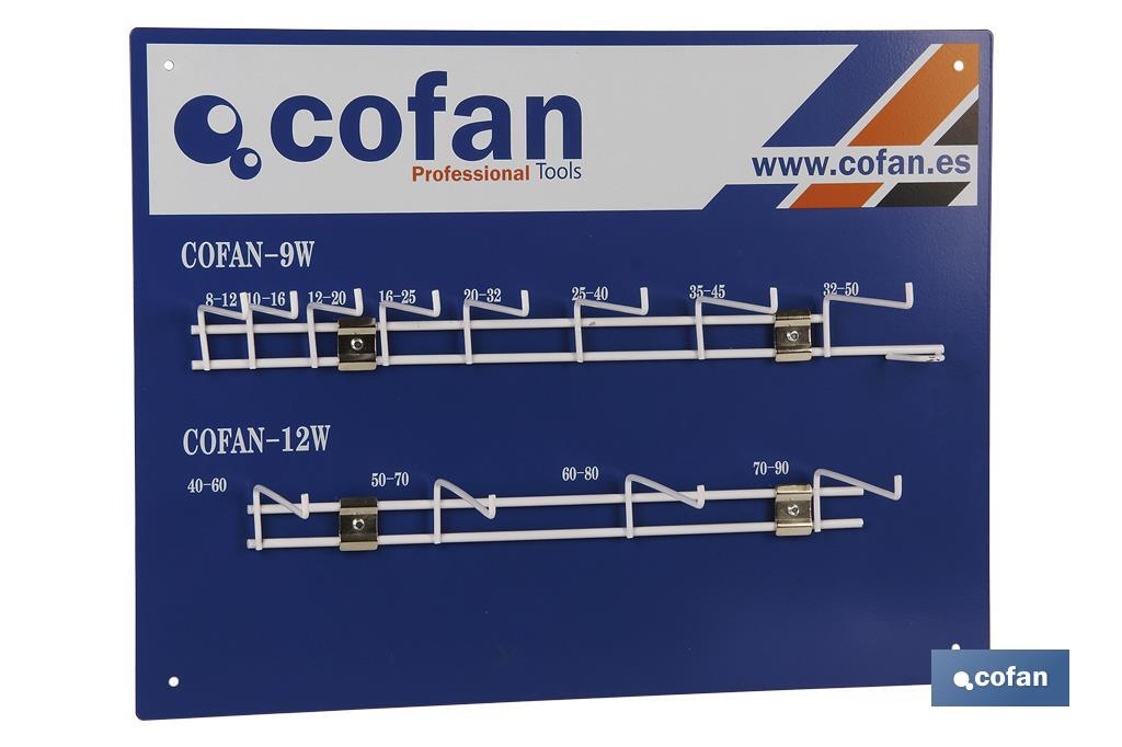 METALLIC HOSE CLAMP DISPLAY STAND - Cofan