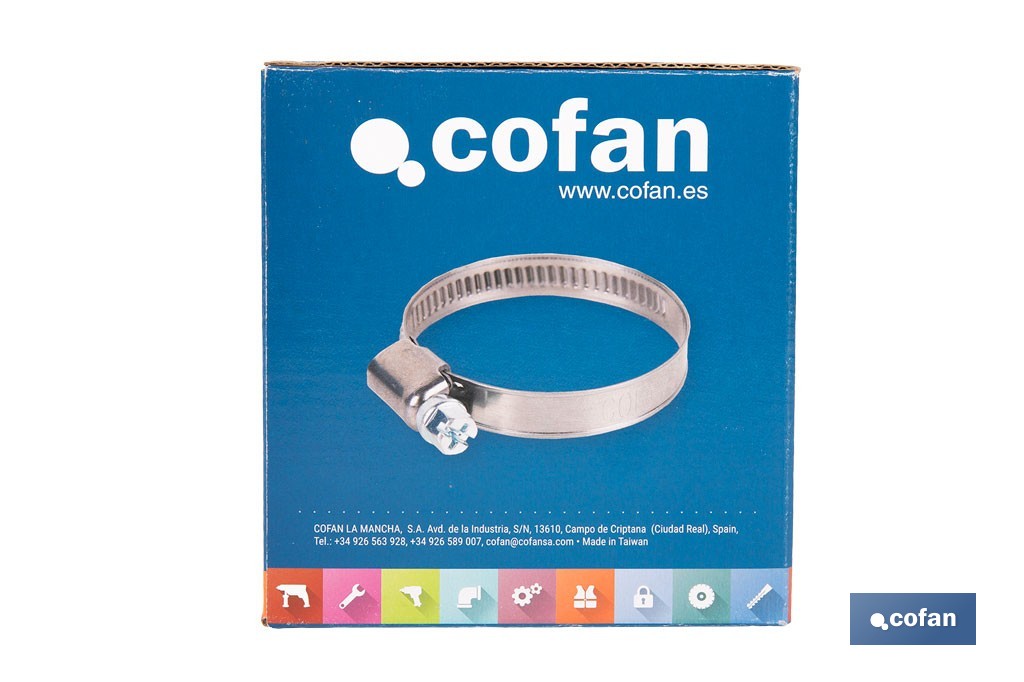Fascette metalliche INOX A-2 Banda 12mm - Cofan