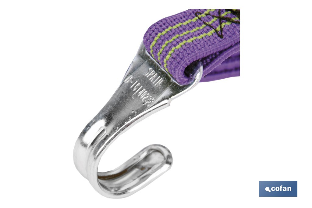 Flat elastic straps (blister) - Cofan