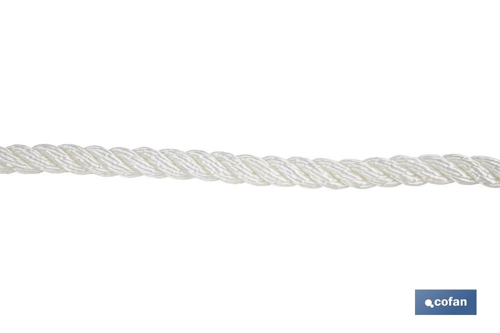 Bobine de Cordage d'Amarrage | Fabriqué 100% en Multifilaments de Polyester | Plusieurs couleurs et mesures à choisir - Cofan