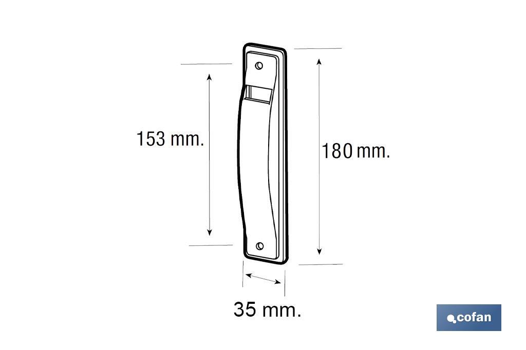 Enjoliveur pour l'enrouleur de volet roulant | Valable pour sangles de volet roulant différentes | Fabriqué en PVC blanc de haute qualité  - Cofan