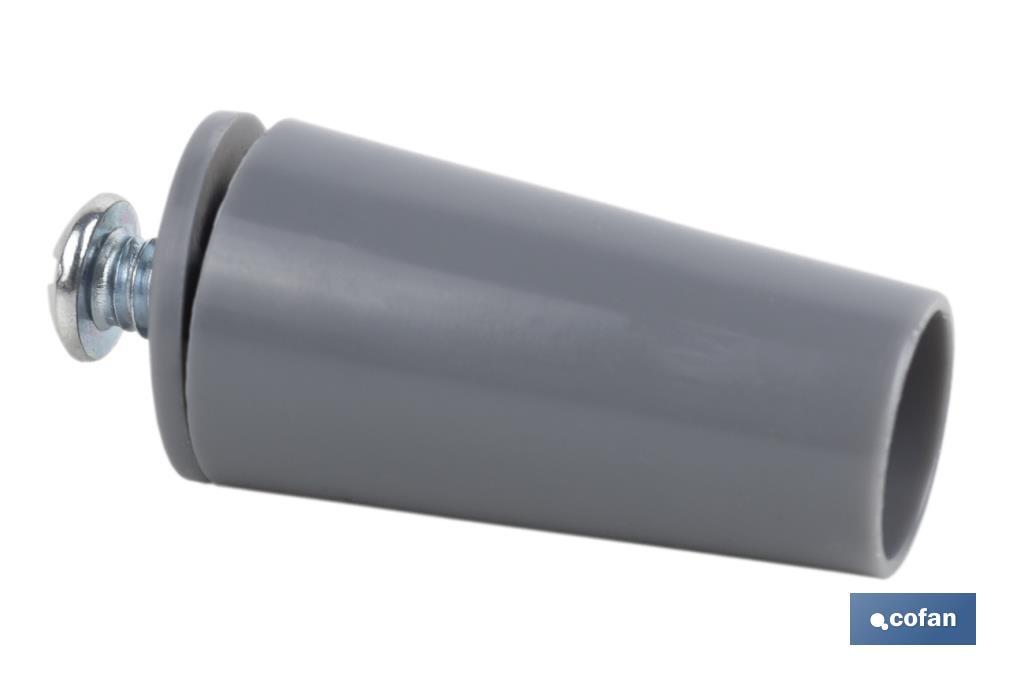 PVC Buffer Stopper for Roller Shutters | Size: 40mm | M6 screw included | Available in different colours - Cofan