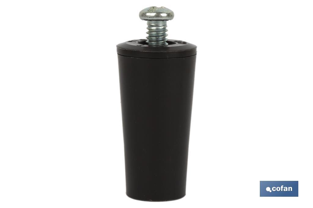 PVC Buffer Stopper for Roller Shutters | Size: 40mm | M6 screw included | Available in different colours - Cofan