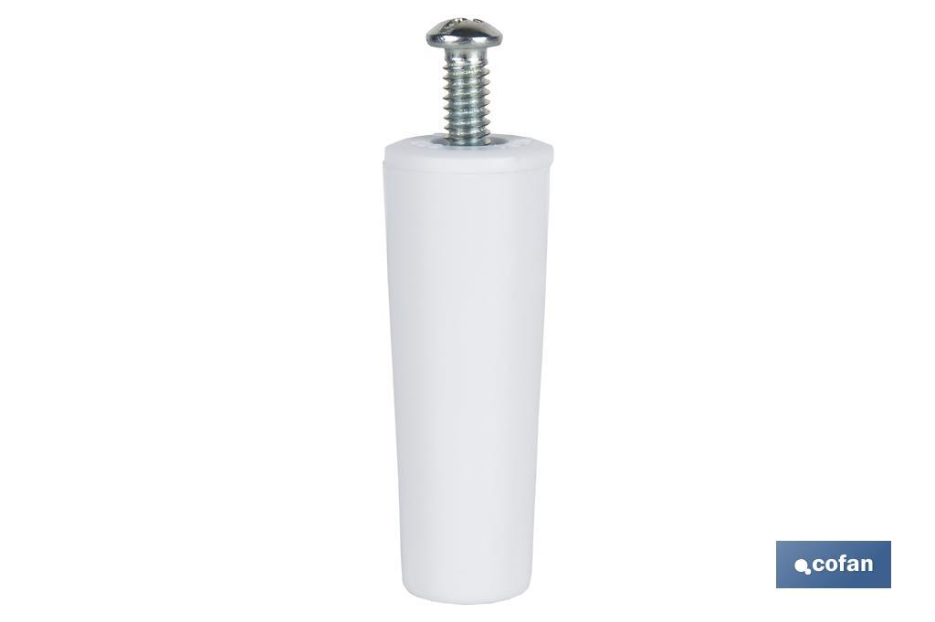 PVC Buffer Stopper for Roller Shutters | Size: 60mm | M6 screw included | Available in different colours - Cofan