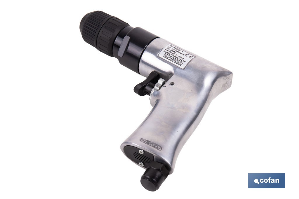 Perceuse pneumatique pour Mèches de 1-10mm | Perceuse à Percussion Pneumatique pour Mèches de 1-10mm - Cofan