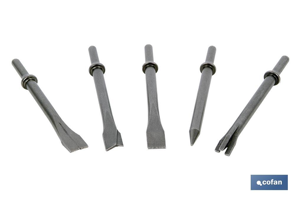 Burin plat pour marteau burineur pneumatique | Structure Durable - Cofan