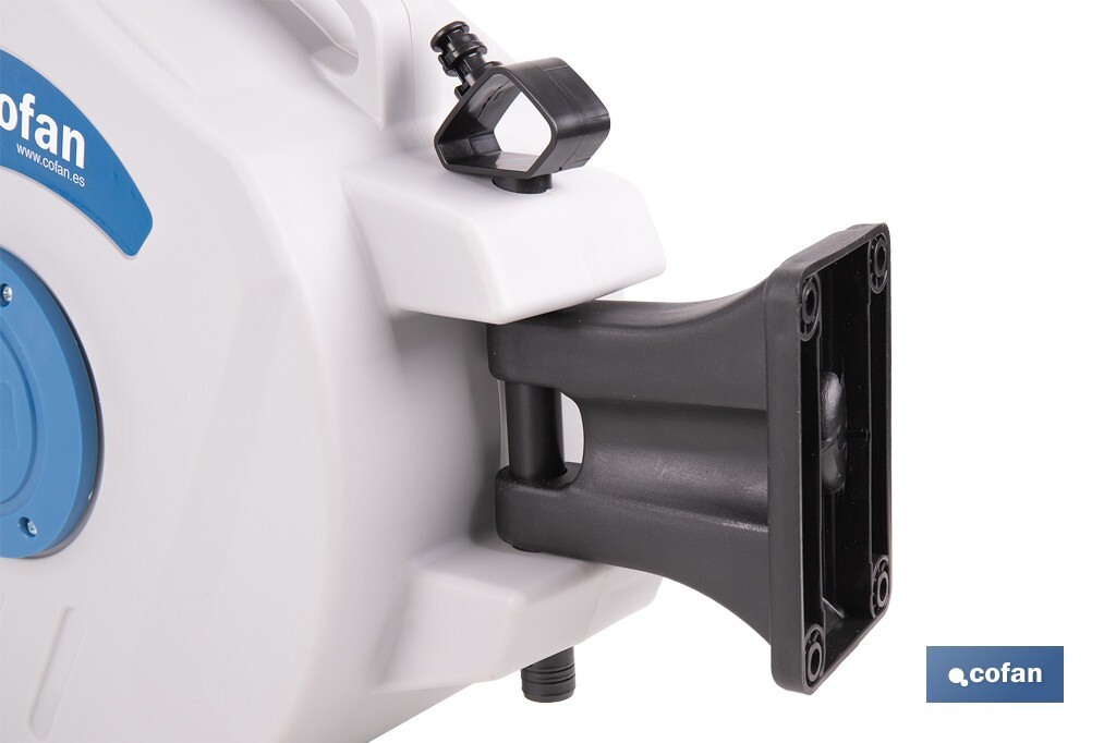 Enrollador Automático de Manguera de Aire | Neumática | Longitud: 15 m | Diámetro: 15 mm - Cofan