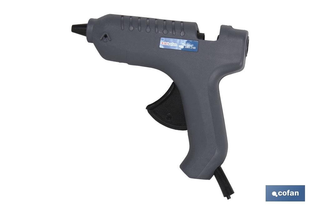 Pistola de cola termofusible Ø 12mm | Pistola de silicona caliente | Sistema de temperatura constante a 165 °C - Cofan