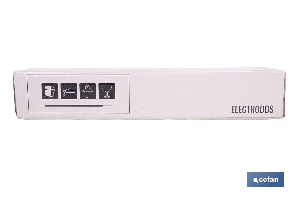 Electrodos de rutilo E6013 para soldadura por arco | AWS A5.1: E6013, adecuada para todas las posiciones | Disponible en diferentes medidas - Cofan