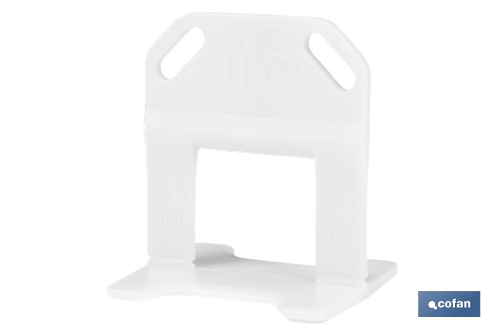 Croisillons autonivelants pour revêtements et séparations des joints | Surface parfaitement nivelée | Différentes dimensions - Cofan