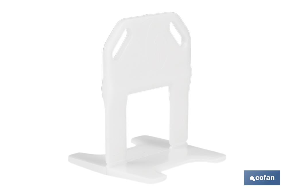 Croisillons autonivelants pour revêtements et séparations des joints | Surface parfaitement nivelée | Différentes dimensions - Cofan