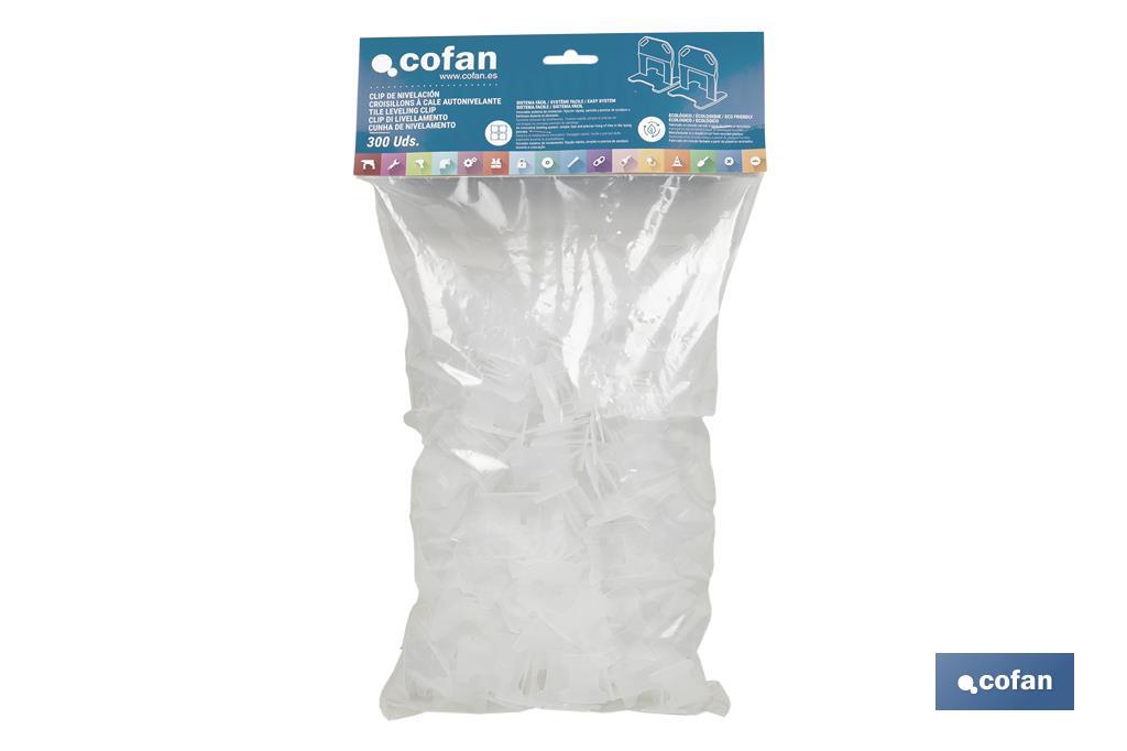 Croisillons autonivelants pour revêtements et séparations des joints | Surface parfaitement nivelée | Différentes dimensions - Cofan