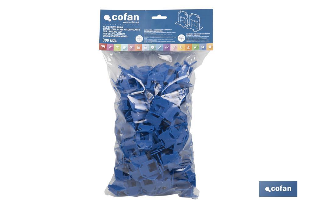 Croisillons autonivelants pour revêtements et séparations des joints | Surface parfaitement nivelée | Différentes dimensions - Cofan