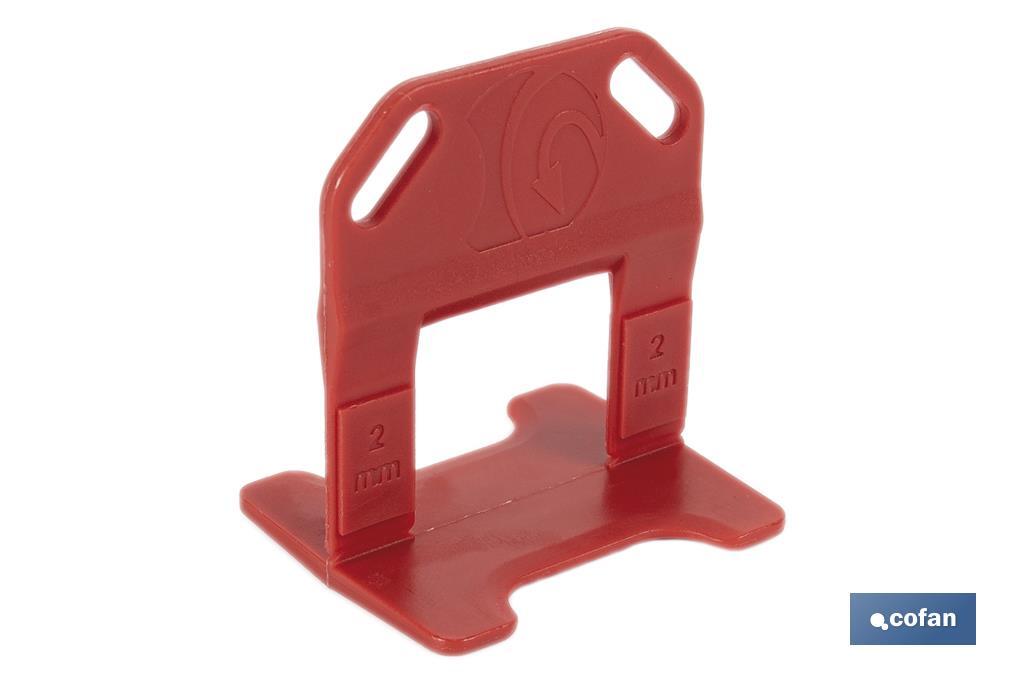 Croisillons autonivelants pour revêtements et séparations des joints | Surface parfaitement nivelée | Différentes dimensions - Cofan