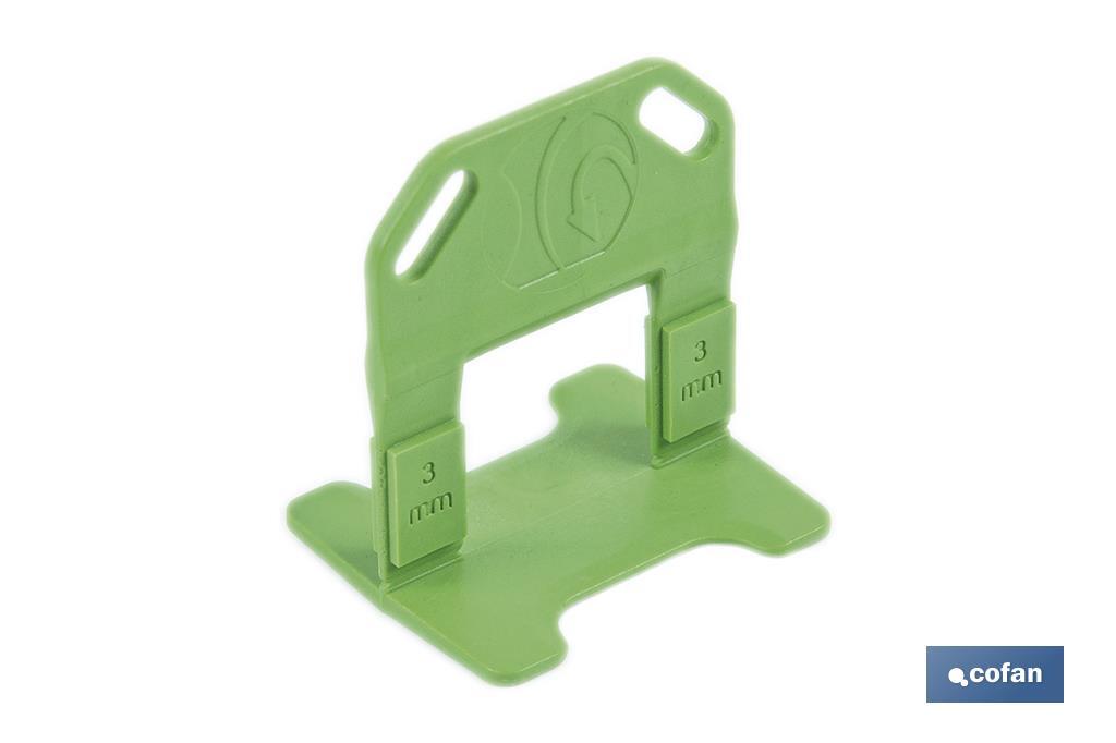 Croisillons autonivelants pour revêtements et séparations des joints | Surface parfaitement nivelée | Différentes dimensions - Cofan