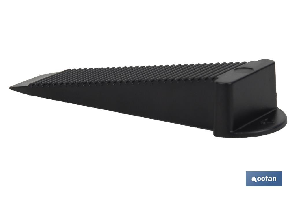 Cales de nivellement réutilisables pour obtenir une surface parfaitement nivelée | Dimensions : 80 x 17 x 14 mm - Cofan