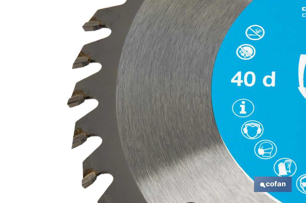 Circular saw blade | Suitable for cutting wood | Available in different teeth | Available in wide range of sizes - Cofan