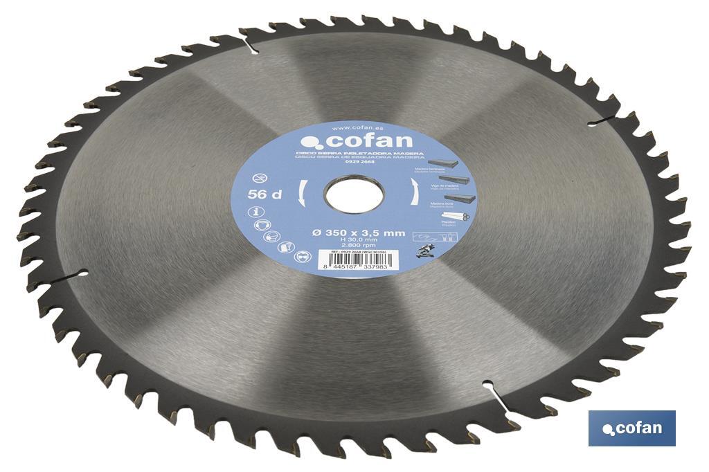 Lame de scie à onglet | Disque de coupe pour bois | Différents nombres de dents | Différentes dimensions - Cofan