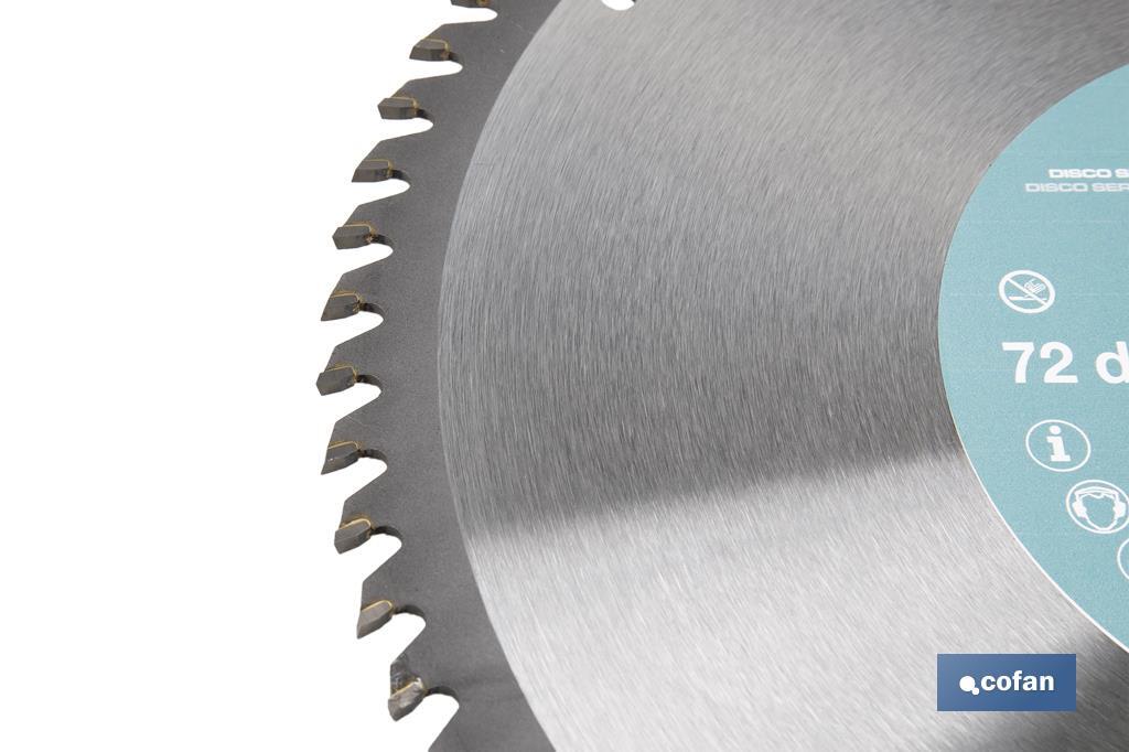 Mitre saw blade | Wood cutting disc with tips | Hard metal tipped saw blade | Available with different number of teeth and in various sizes - Cofan