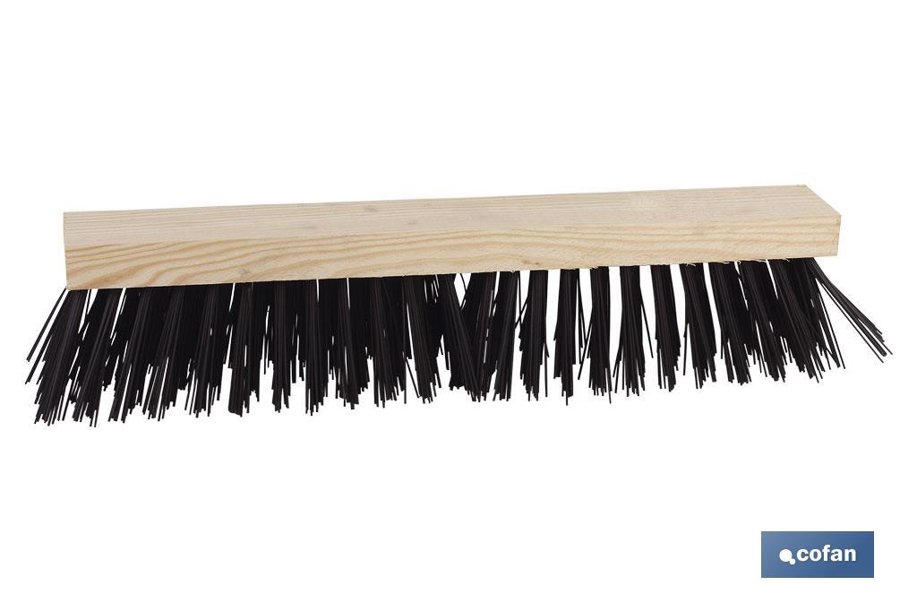 Brosse balayeuse extra | Largeur de 52 cm | Brosse balayeuse avec des fibres en PVC - Cofan