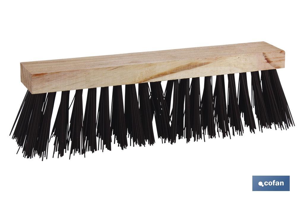 Brosse balayeuse | Largeur de 40 cm | Avec des fibres dures en PVC - Cofan