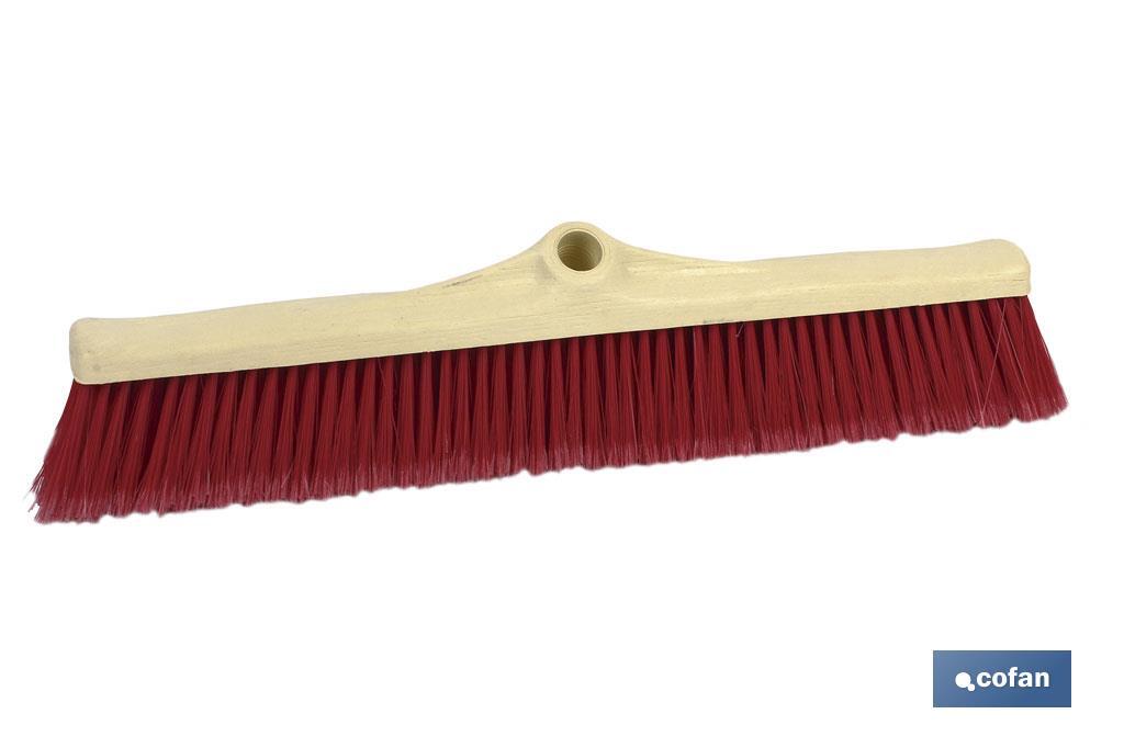 Industrial broom with soft plastic head | Blunt plastic bristles | Width: 60cm - Cofan