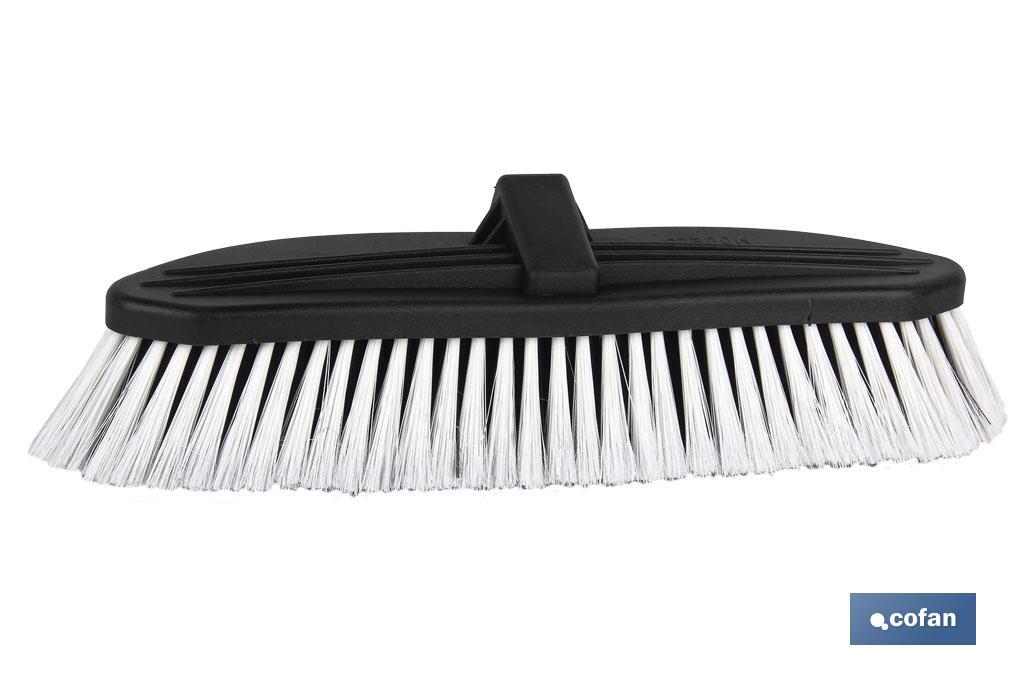 Cepillo para lavar coches profesional | Con canal de agua | Fabricado en PVC - Cofan