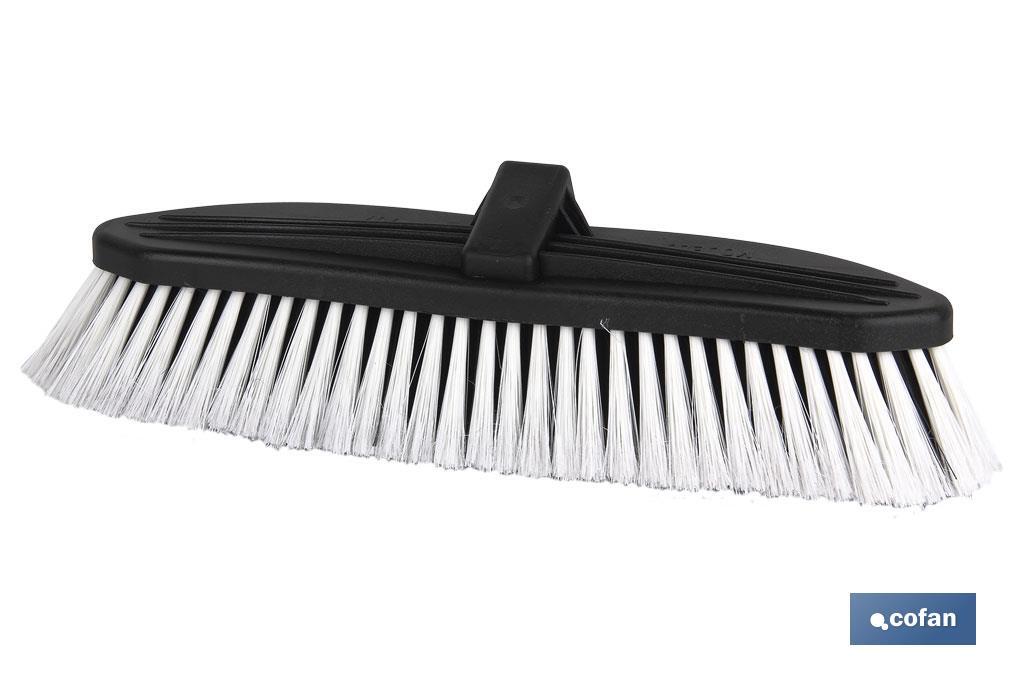 Cepillo para lavar coches profesional | Con canal de agua | Fabricado en PVC - Cofan