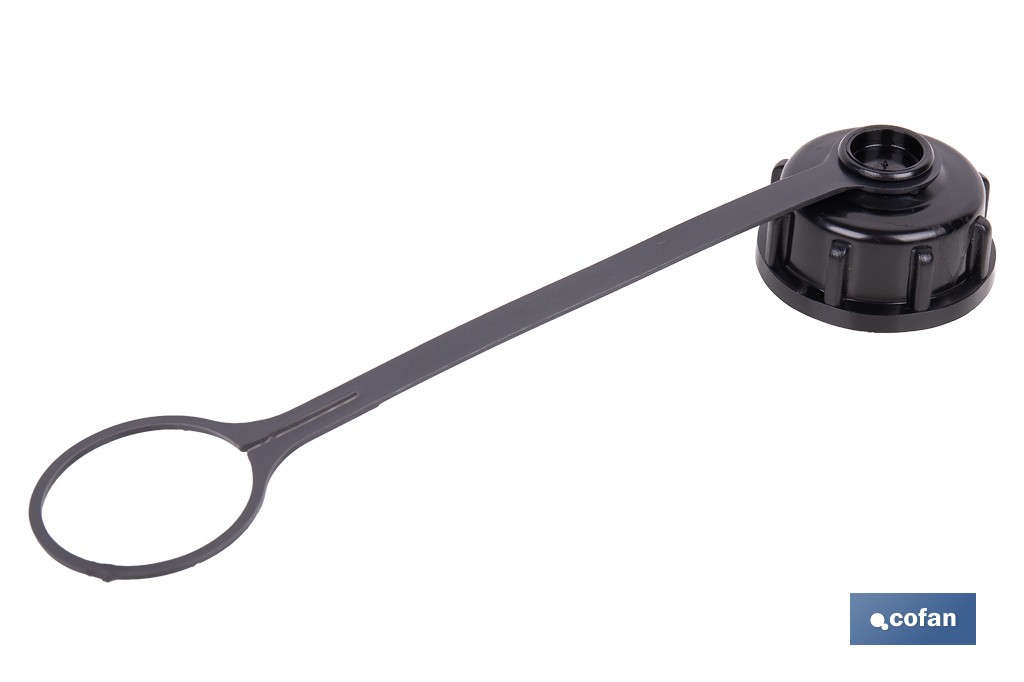 Tapón con abrazadera para bidón de combustible adecuada para el trasvase de gasolina, gasóleo y queroseno | Compatible con bidones de combustible Cofan - Cofan